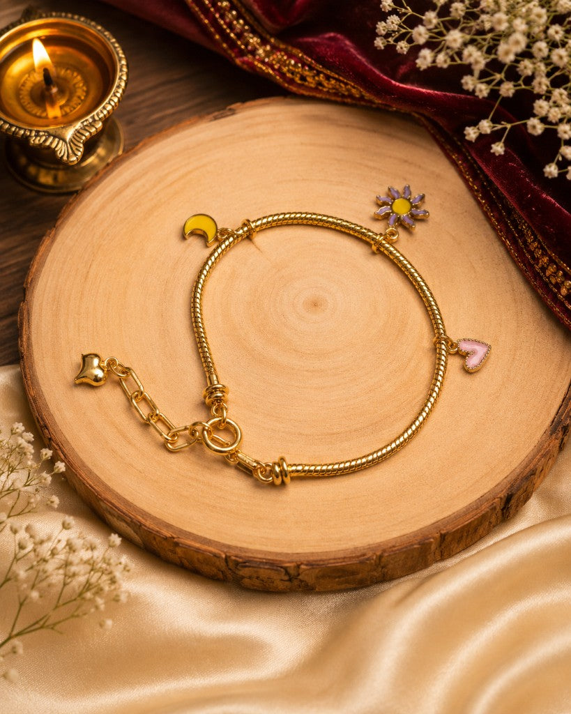 Anti-Tarnish Celestial Charm Bracelet
