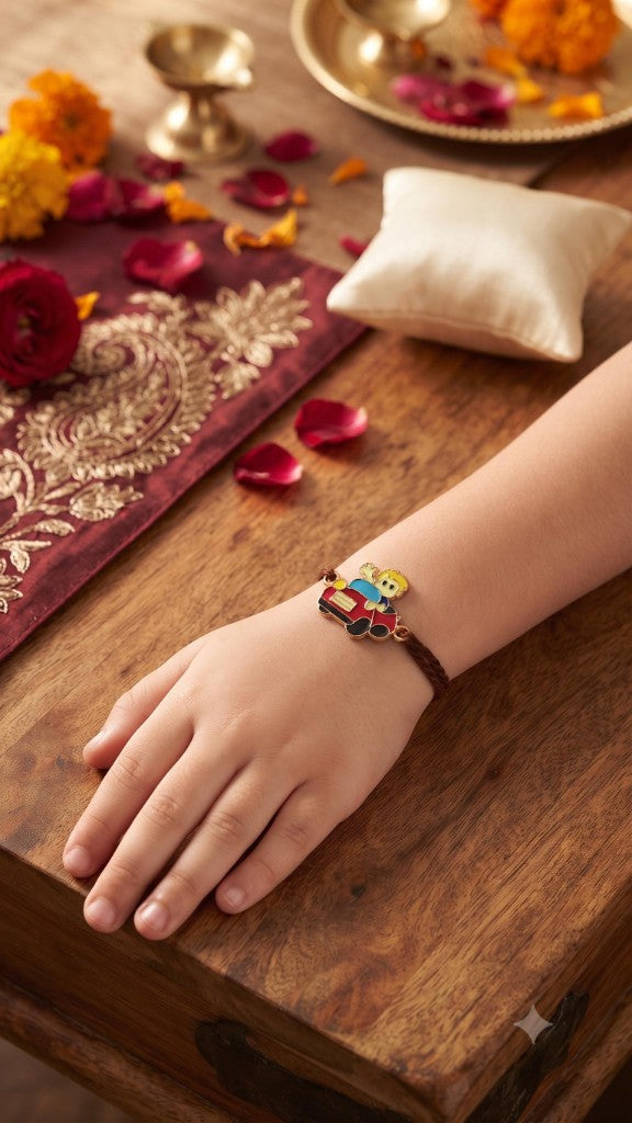 Boy Red Car Kids Rakhi