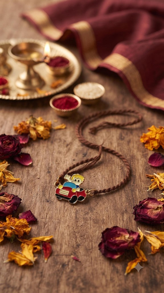 Boy Red Car Kids Rakhi