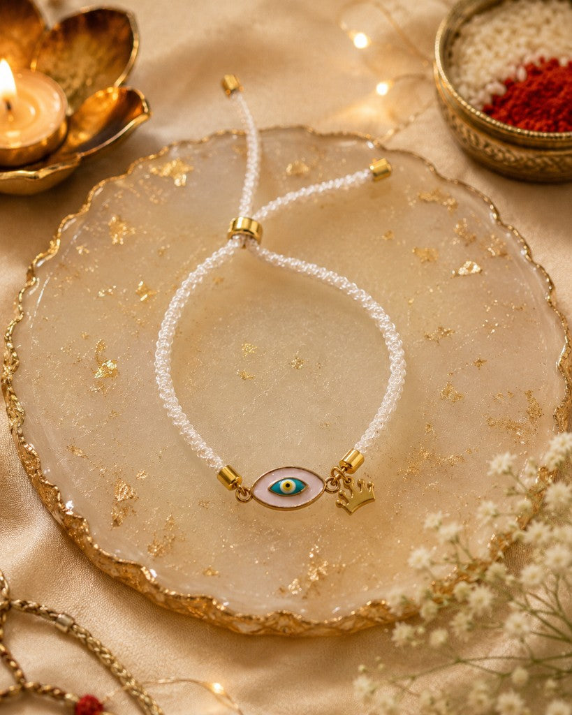 Evil Eye Crown Bhabhi Rakhi