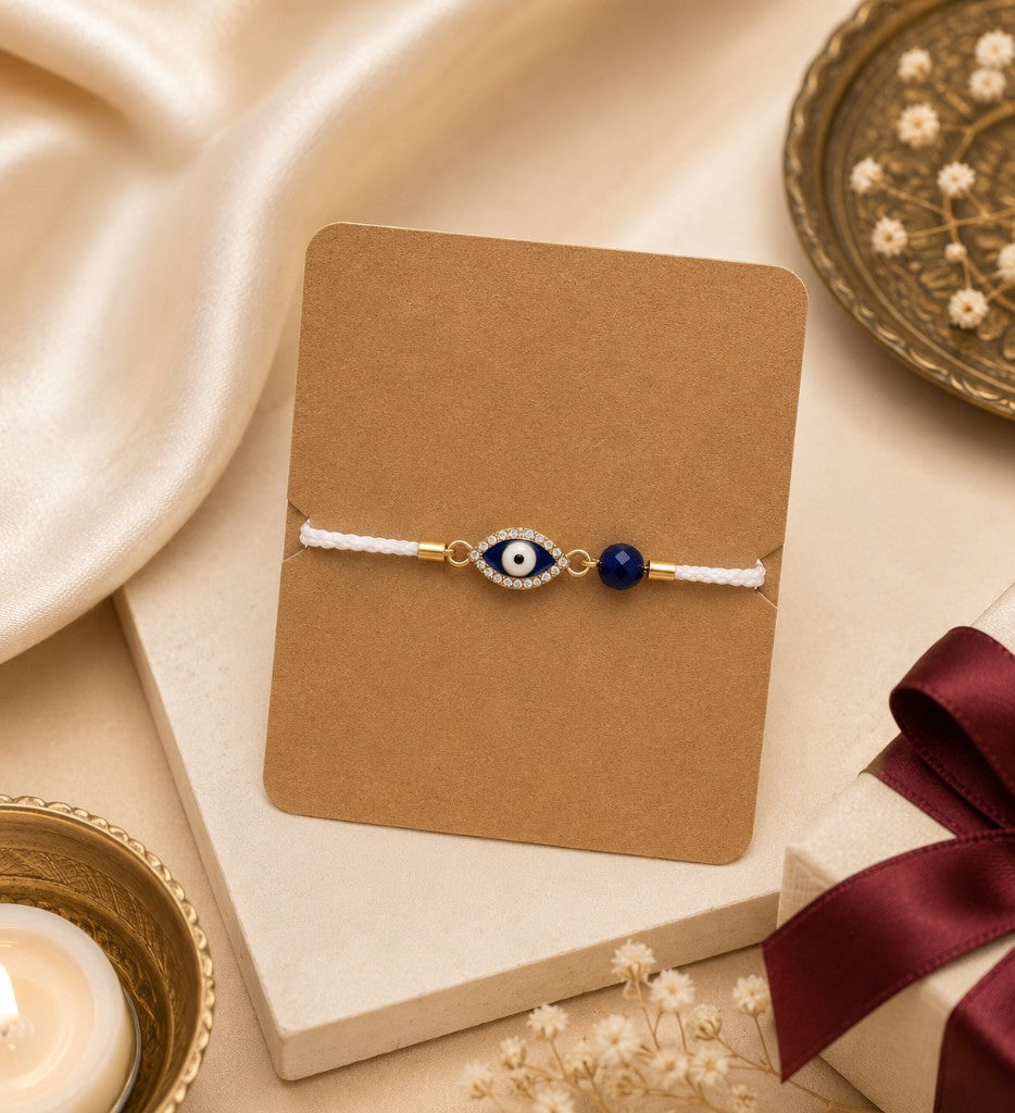 Evil Eye Crystal Bhabhi Rakhi