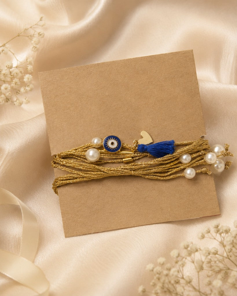Evil Eye Gold Thread Bhabhi Lumba