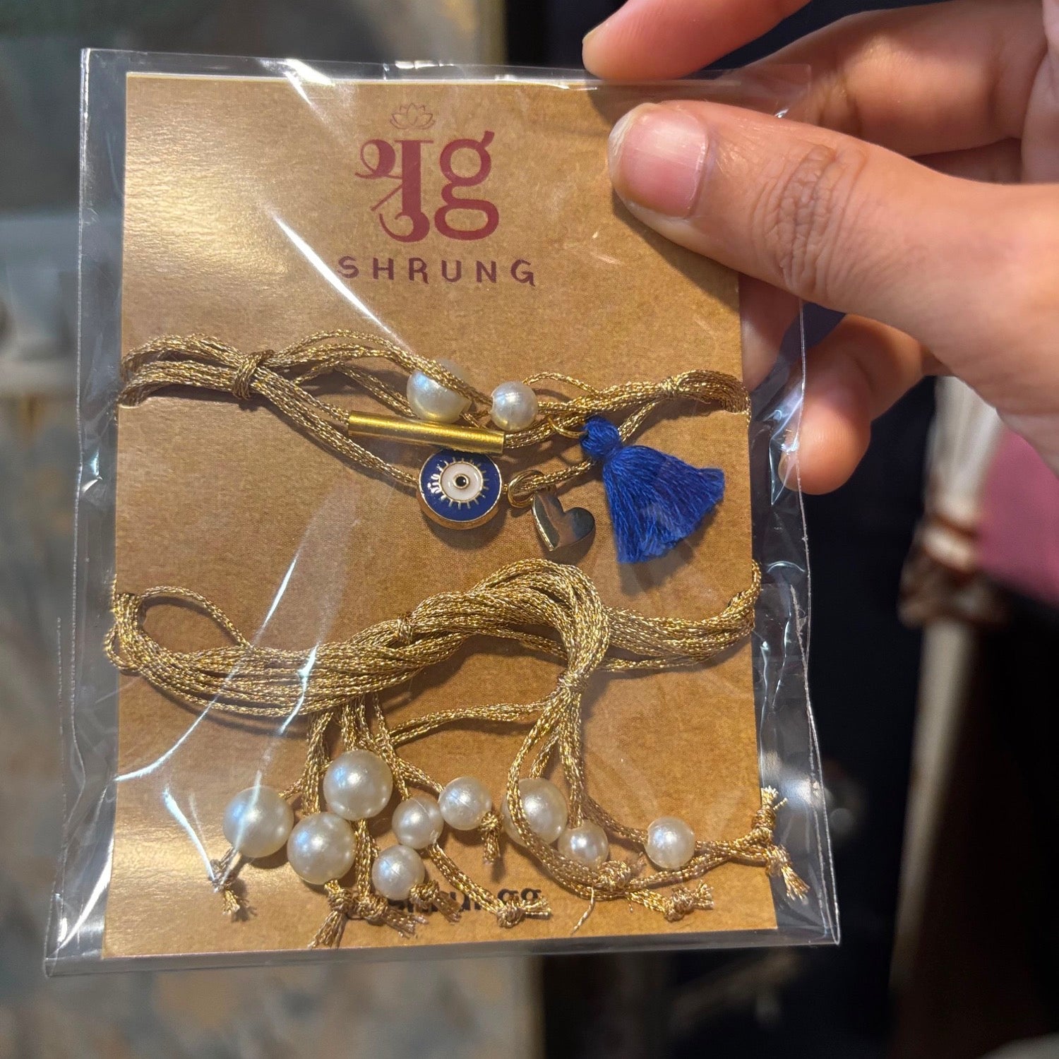 Evil Eye Lumba Couple Rakhi Set