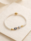 Evil Eye Pearl Mesh Bhabhi Rakhi