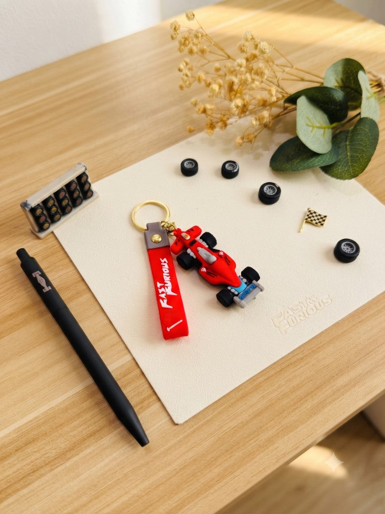 F1 Racing Car Kids Rakhi with Fast & Furious Keychain