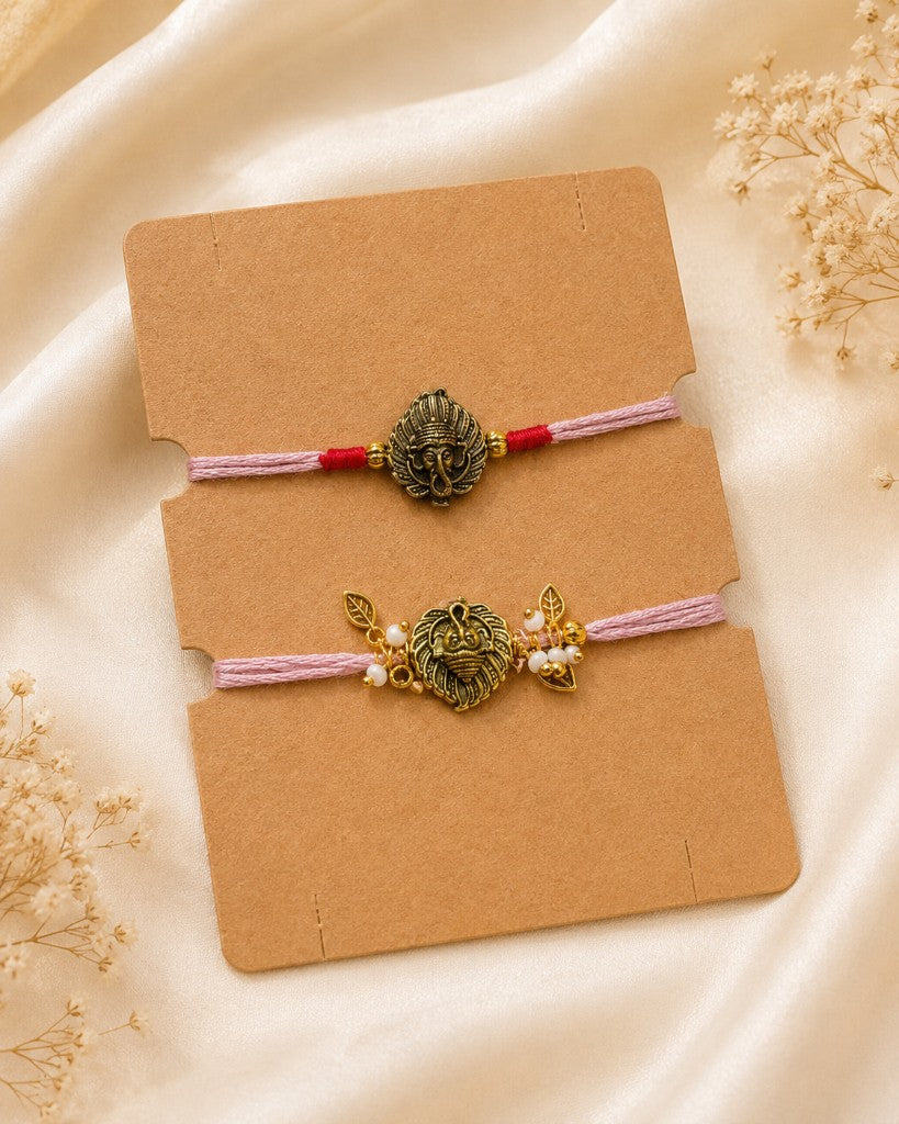 Ganesha Bhabhi-Bhabhi Rakhi Set