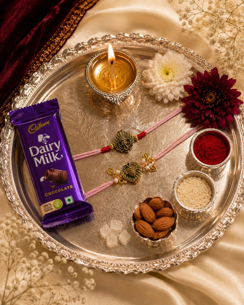 Ganesha Bhabhi-Bhabhi Rakhi Set