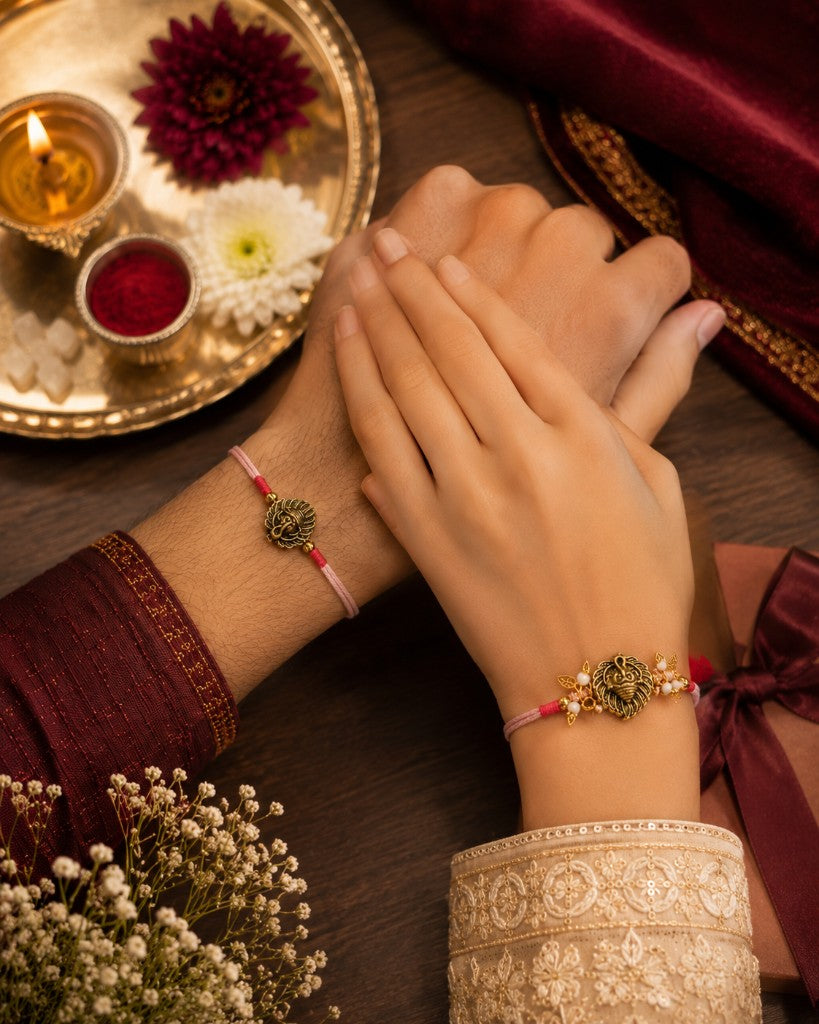 Ganesha Bhabhi-Bhabhi Rakhi Set
