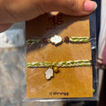 Hamsa Hand Green Couple Rakhi Set