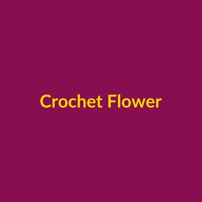 Crochet Flower Designer Bhabhi Rakhi
