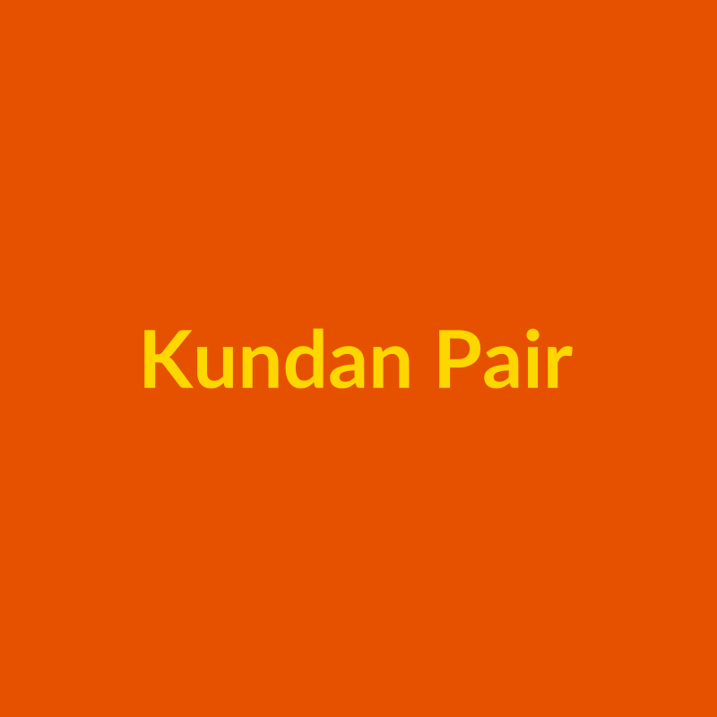 Kundan Couple Rakhi Set