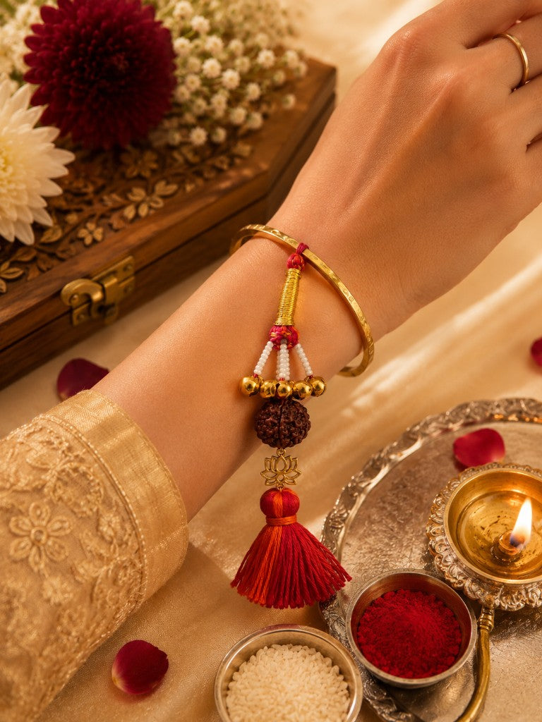 Rudraksha Lotus Tassel Bhabhi Lumba