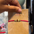 Rudraksha Red Gold Bhai Rakhi