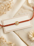 Rust Orange Ship Wheel Bhai Rakhi