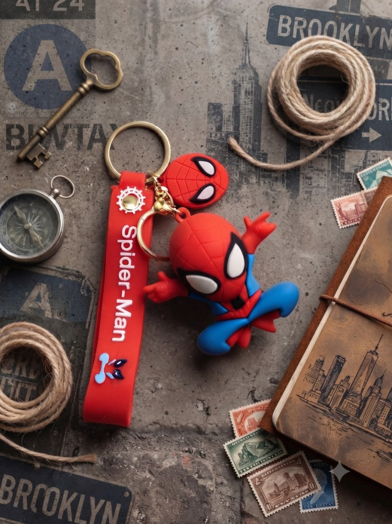 Spider-Man 3D Kids Rakhi with Keychain